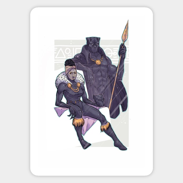 [dracotober 20] Black Panther Sticker by dracoimagem